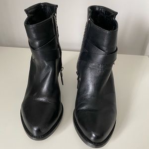 Black ankle boots